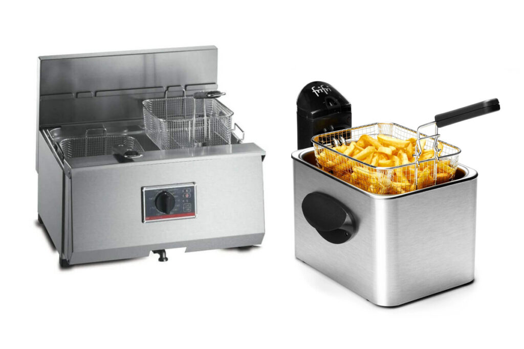 Friteuses professionnelles de comptoir à poser
