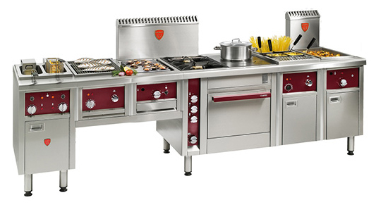 Cuisinière professionnelle: Fourneau Charvet